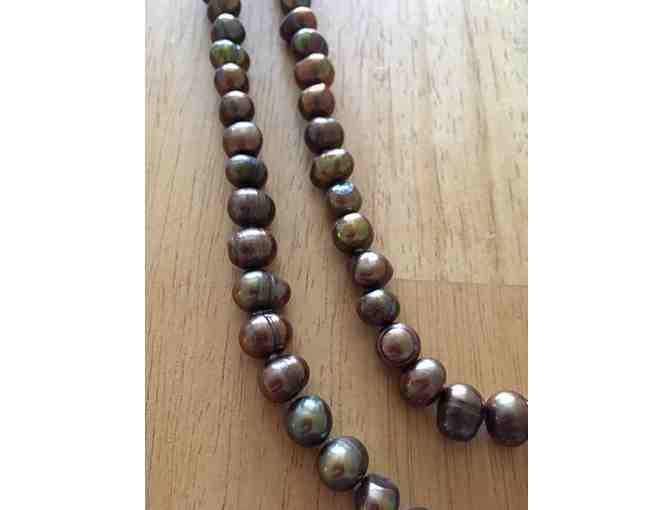 Tigers Eye Fresh Water Pearl Necklace