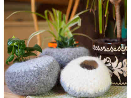 Felted Pod Bowls by Spell It With Peas