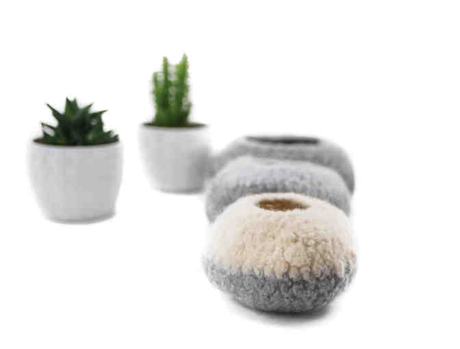 Felted Pod Bowls by Spell It With Peas