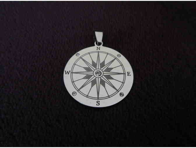 Compass Pendant with Thoreau Quote