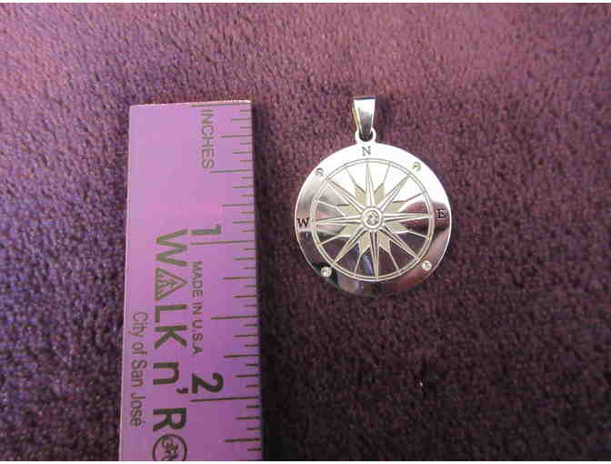 Compass Pendant with Thoreau Quote
