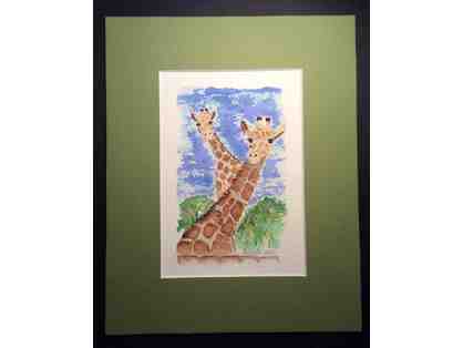 'Who Are You Looking At?' watercolor by Belinda Stewart