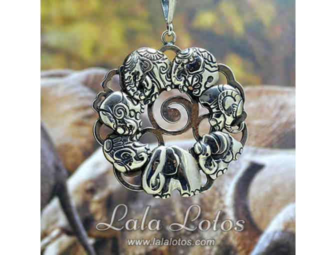 Roundelay Silver Pendant by Lala Lotos