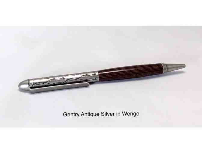 GENTRY Pen in Antique Silver & WENGE Wood