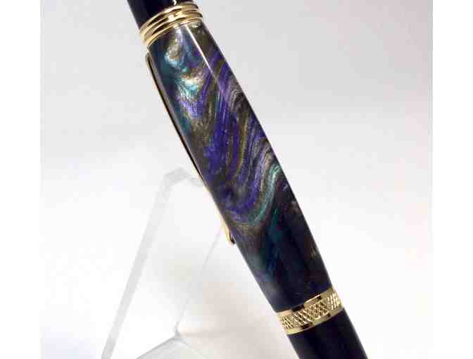 SIERRA PEN in Gold with MIDDLE EARTH Acrylic Body