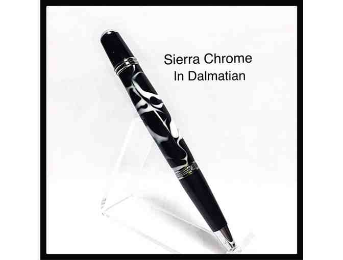 SIERRA PEN in Chrome with DALMATIAN Acrylic Body