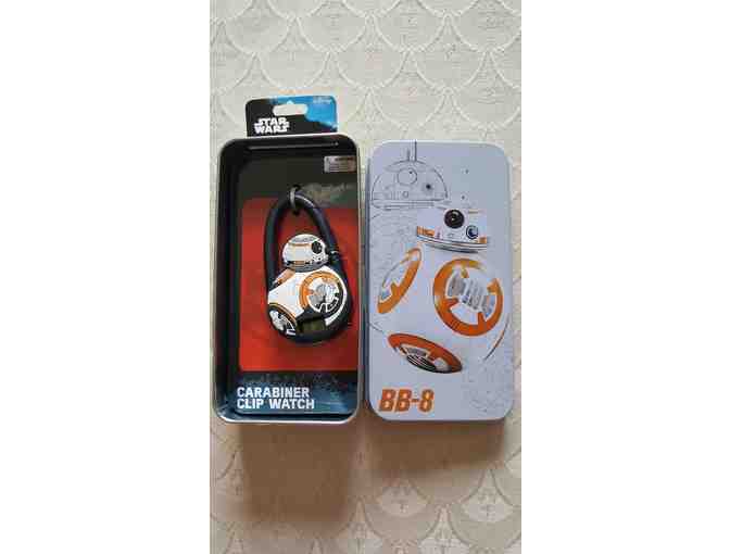 Star Wars BB-8 Carabiner watch clip-on with collectible tin