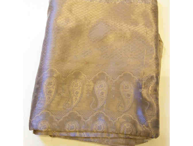 Gold Machine-Woven Sari - Photo 1