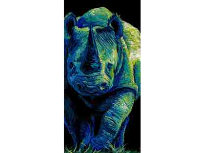 Rhino Standing by Elise Elswood