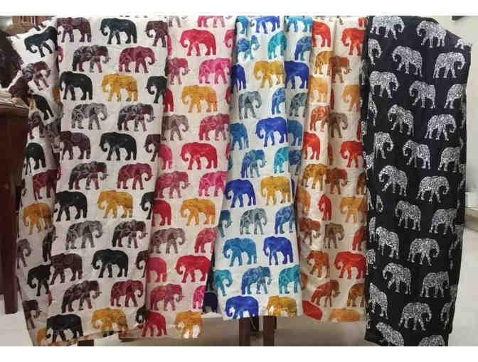 Elephant Print Yoga / Sleepware - Regular Leg