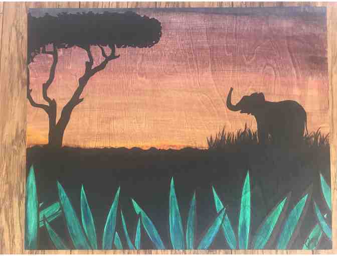 Original Art from 'An Elephant's Story' with Signed Book from Jamie Renee Heraver