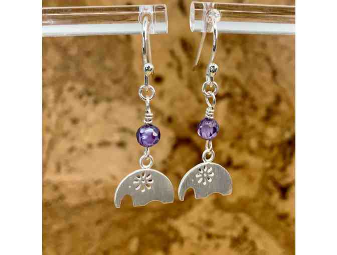 Dainty Sterling Silver Earrings with Swarovski Crystals