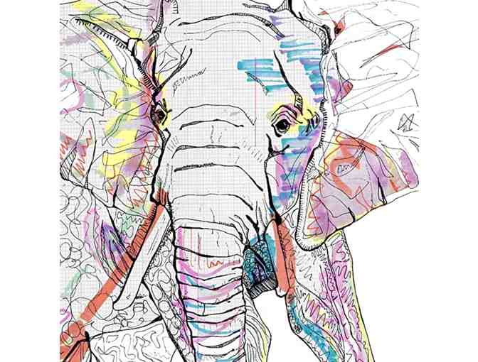 ELEPHANT Framed Wall Art by Casey Rogers