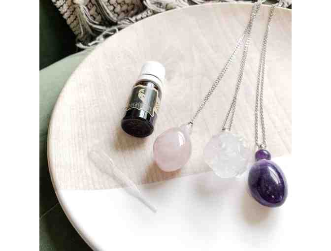 Aromatherapy ROSE QUARTZ Necklace