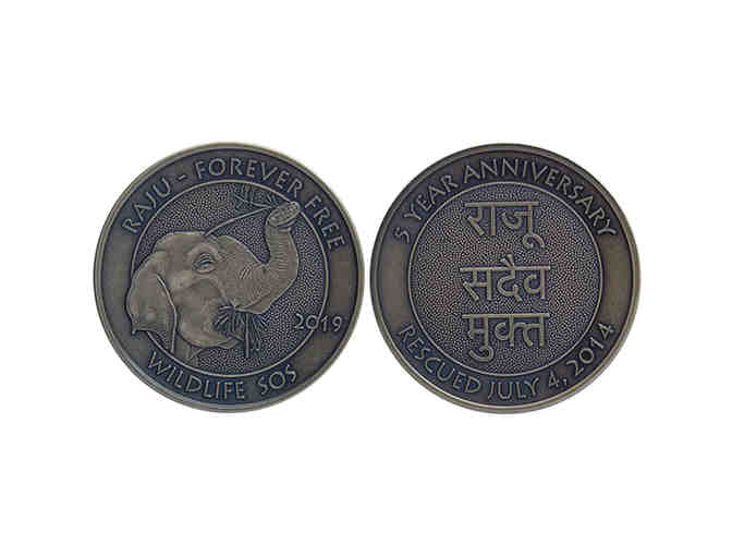 Raju 5 Year Rescue Anniversary Coin