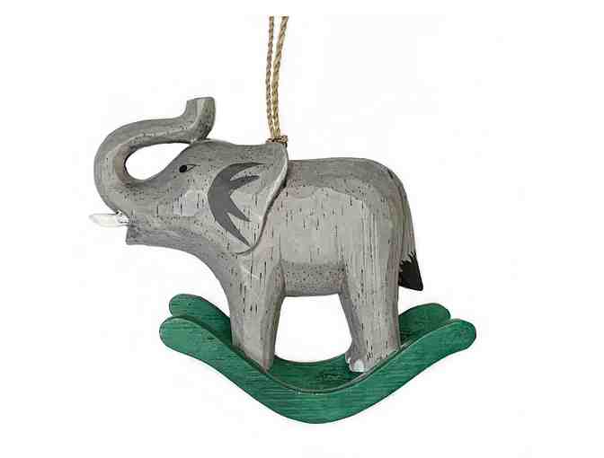 8 Elephant Art Cards, Carved Wooden Ornament and 3 Luggage Tags - Photo 4
