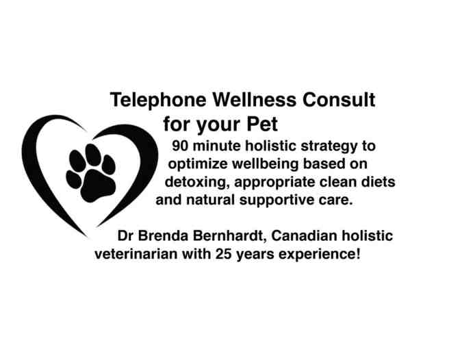 Telephone Wellness Consult For Your Pet with Dr. Brenda Bernhardt DVM
