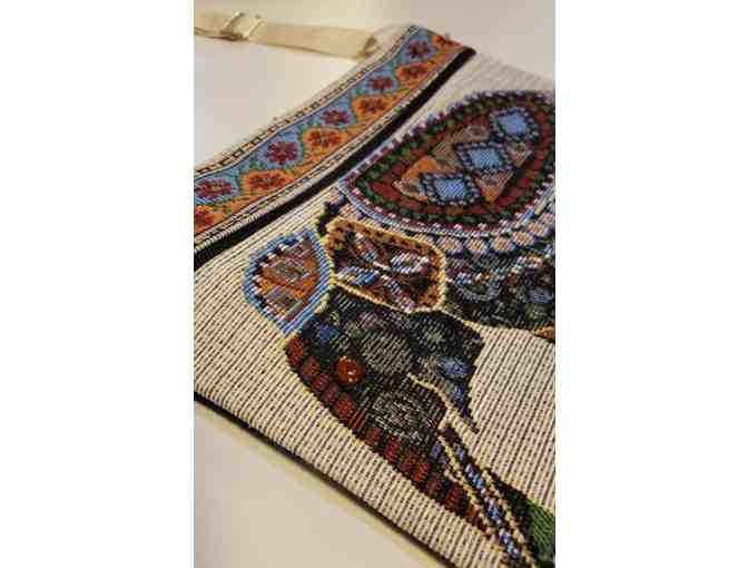 Crossbody Pouch With Decorated Elephant - Photo 2