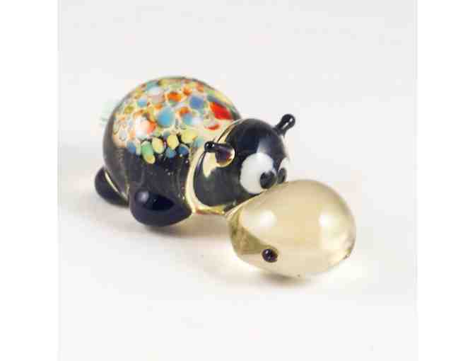 2 Artisan Glass Hippos and 2 Decorative Resin Elephant Hooks - Photo 4