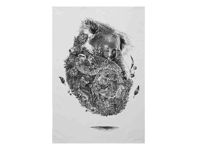 4 Tea Towels with Australian Animals by Nathan Ferlazzo (funds conservation)