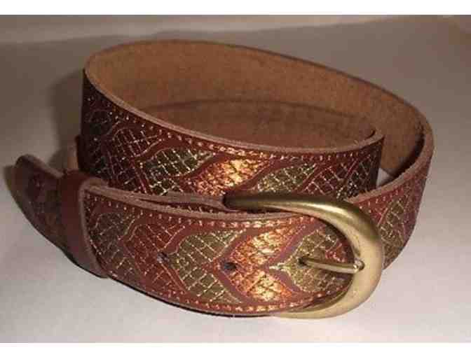Lucky Brand - Peter Duhnam Metallic Embroidered Belt