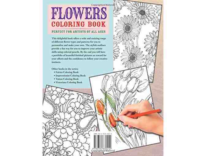 Set of Coloring Books - Flower Design (#1)