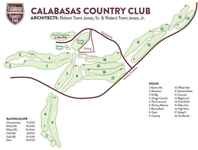 Calabasas Country Club - A Round of Golf for 4 & Use of Health/Fitness Center #1