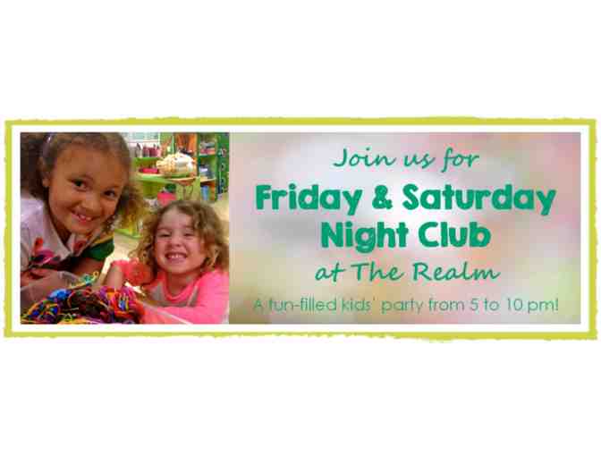 Pending item: The REALM Creative Academy - One (1) Saturday Night Kids' Club