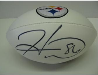 Championship Football Autographed By Pittsburgh Steeler #86 Hines Ward
