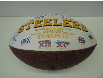 Championship Football Autographed By Pittsburgh Steeler #86 Hines Ward