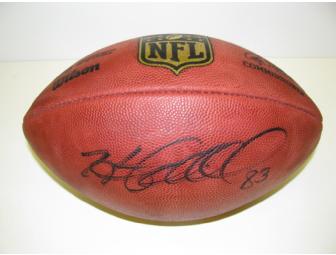 Official NFL Football Autographed By Pittsburgh Steeler #83 Heath Miller