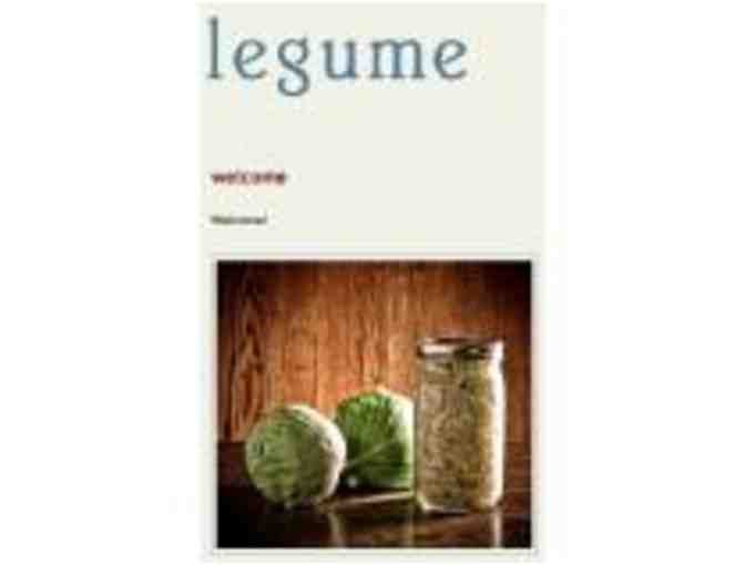 Legume $100 Gift Card #2 Plus Jar of 'Moonshine' Alcohol