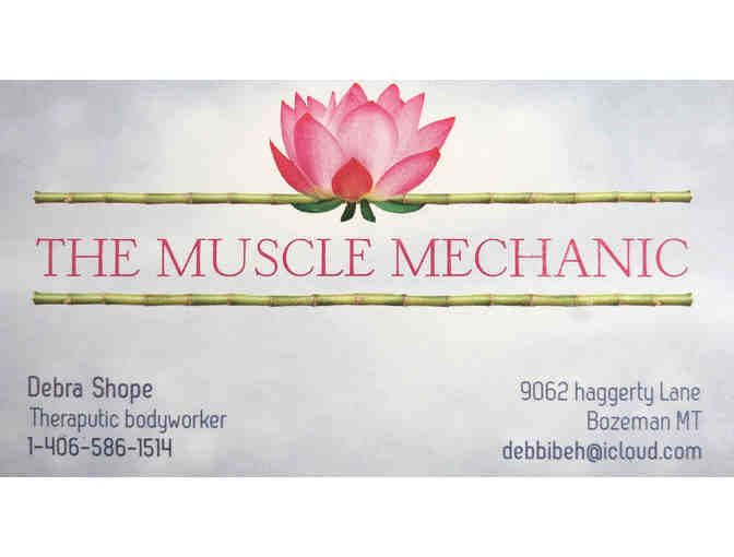 One-hour massage with the Muscle Mechanic Debbie Shope