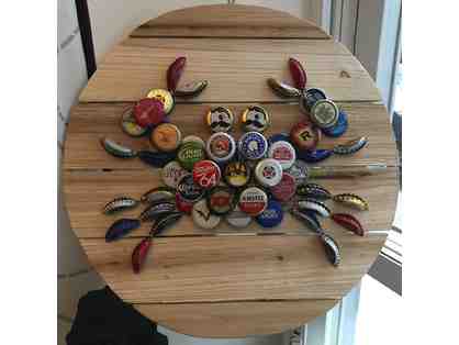 Recycled Beer Cap Crab Wall Hanging