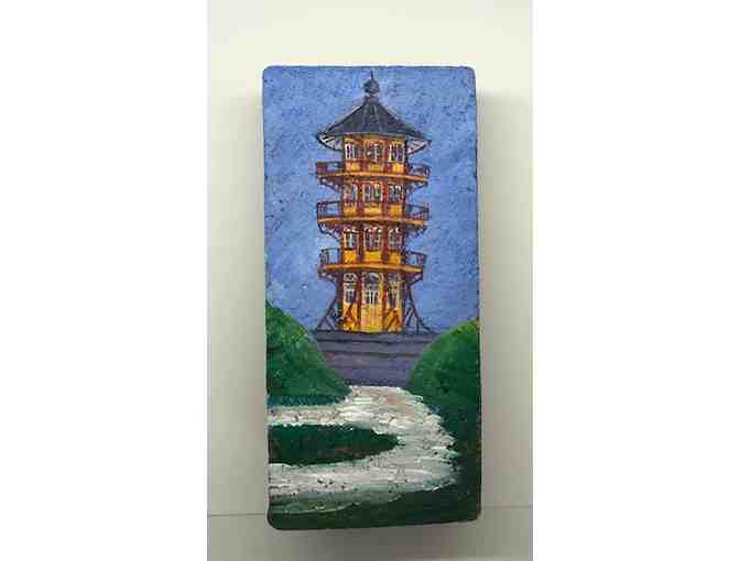 Patterson Park Pagoda Handpainted Brick & Gift Certificate to 2910 On the Square