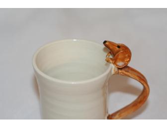 Red Dachshund Handmade Ceramic Coffee Mug