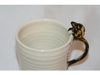 Silver and Chocolate Dapple Dachshund Handmade Ceramic Coffee Mug