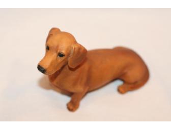 Castagna Red Dachshund Figurine from Italy