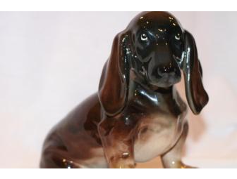 Ceramic Droopy Eyed Vintage Dachshund Figurine