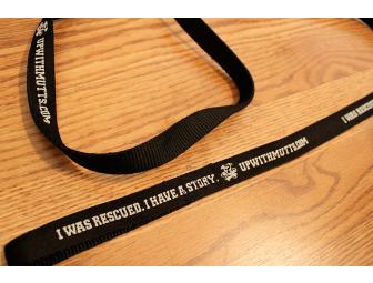 I Was Rescued.  I Have A Story Nylon Dog Leash