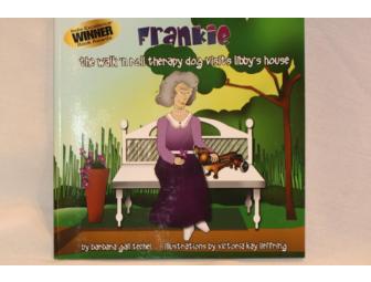 Signed Autographed Frankie The Walk 'N Roll Therapy Dog Visits Libby's House Book