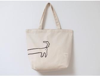 Organic Dachshund Canvas Tote Spring Has Come