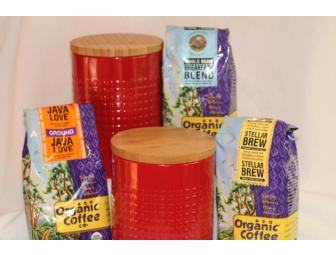 Coffee Lovers Combo Canister and Coffee Set
