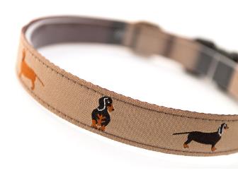 Hand Crafted Small Dog Collar Dachshunds 5/8' wide