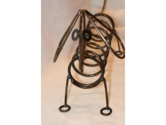Wire Dachshund Doxie Sculpture Unique Artwork