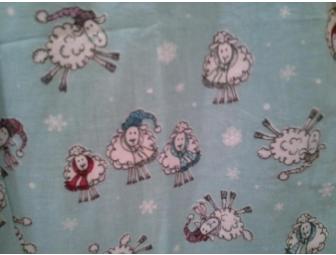 Holiday Sheep XL 100% Cotton Pajama Pants - Super Soft and Cozy