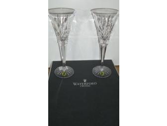 Set of Waterford Toasting Flutes