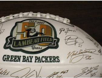 Green Bay Packers Commemorative Autographed football