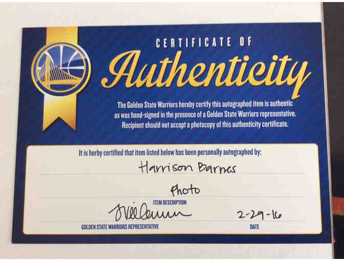 Harrison Barnes Autographed Photo