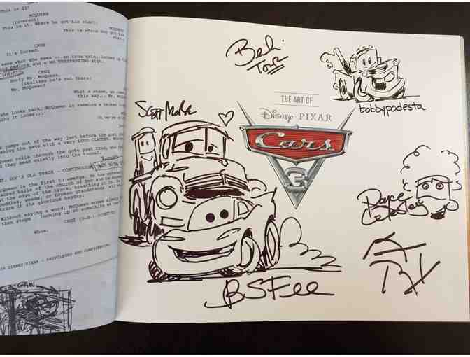 SIGNED COPY OF THE ART OF CARS 3 BOOK